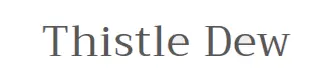 Thistle Dew Logo